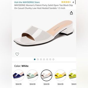 WAYDERNS white low heal size 9
Never worn, still in box!